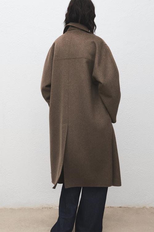 Coat picarol  -  medium brown