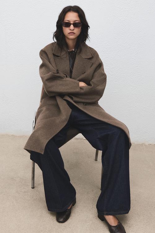 Coat picarol  -  medium brown