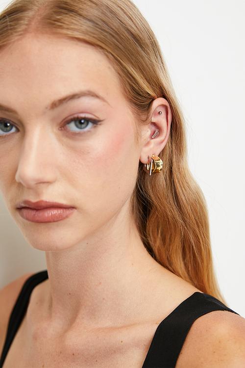 Gardenia hoop earrings - multi