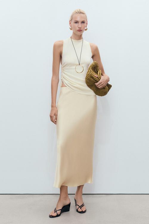 Skirt mia - light pastel yellow