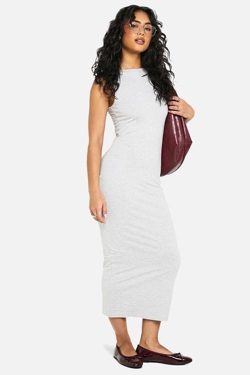 Basic midaxi dress - grey