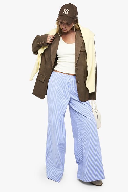 Boohoo basics rib scoop neck racer back vest top - lemon