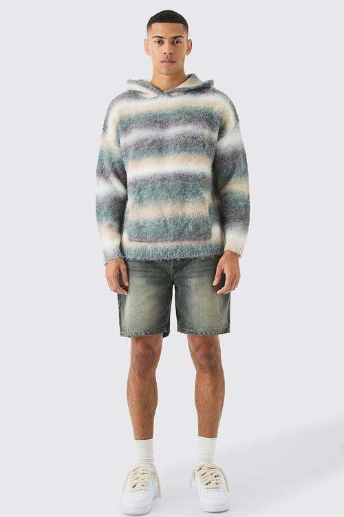 Relaxed Rigid Denim In Antique Grey - Grey