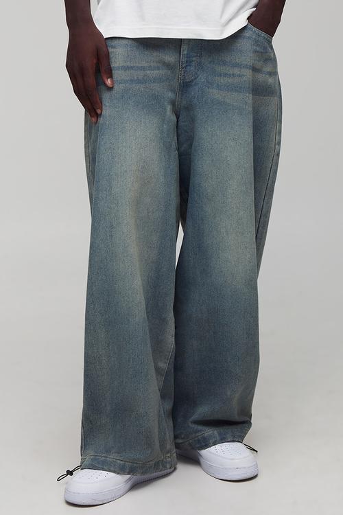 Denim Parachute Washed Jeans - Antique Blue