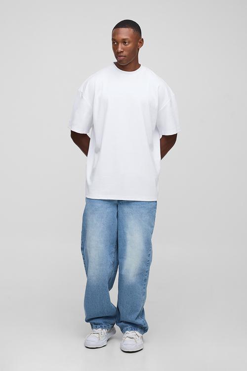 Relaxed Rigid Jeans in Light Blue - Light Blue