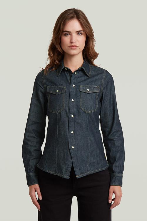 Kick Slim Shirt l\s Wmn - Dark Blue