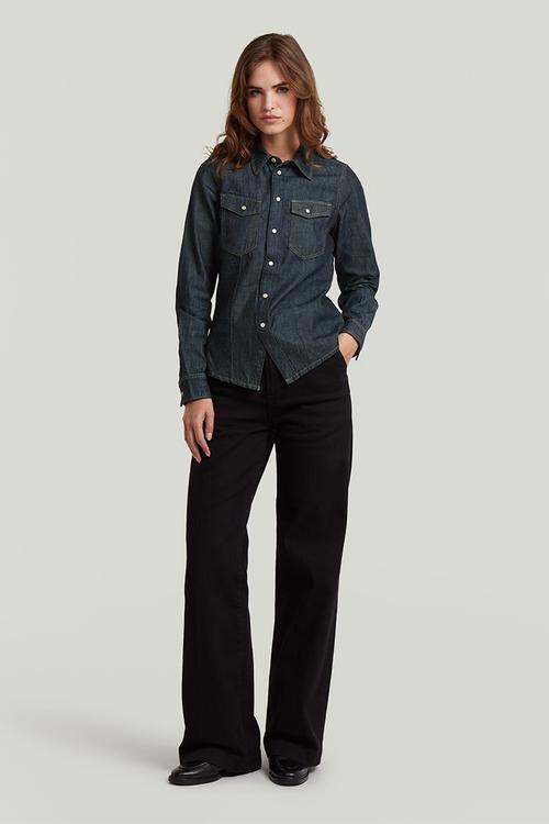 Kick Slim Shirt l\s Wmn - Dark Blue