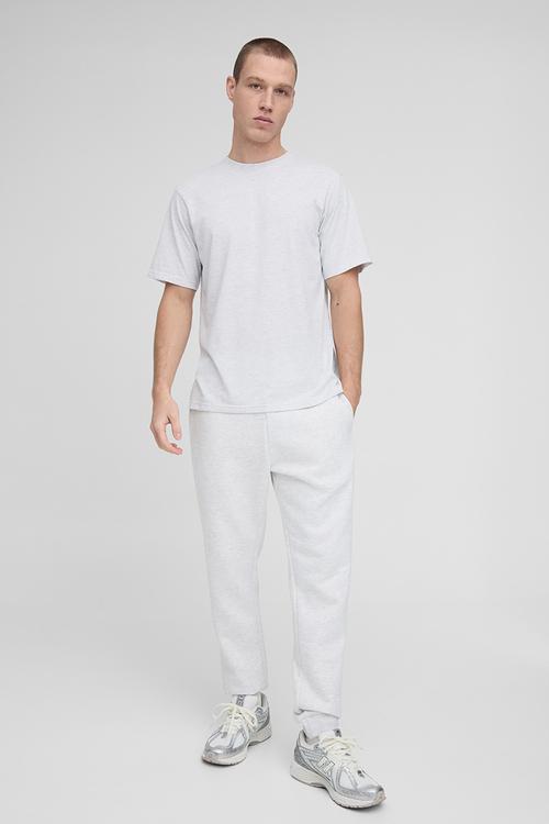 Regular Fit Basic Crew Neck T-shirt - Grey Marl