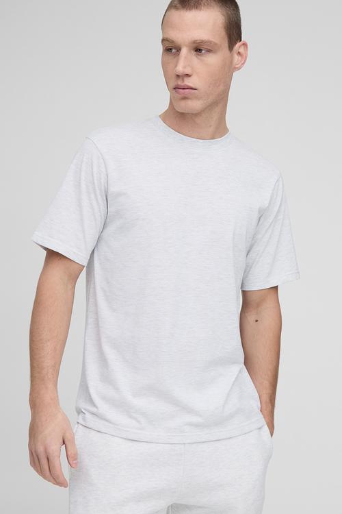 Regular Fit Basic Crew Neck T-shirt - Grey Marl