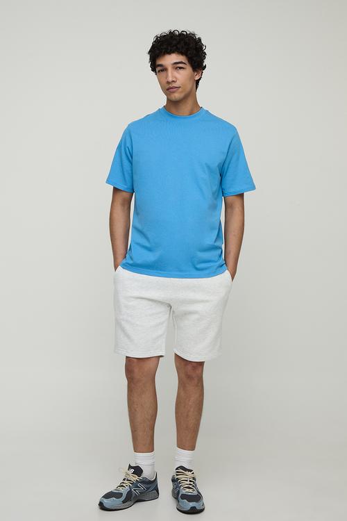 Regular Fit Basic Crew Neck T-shirt - Cobalt