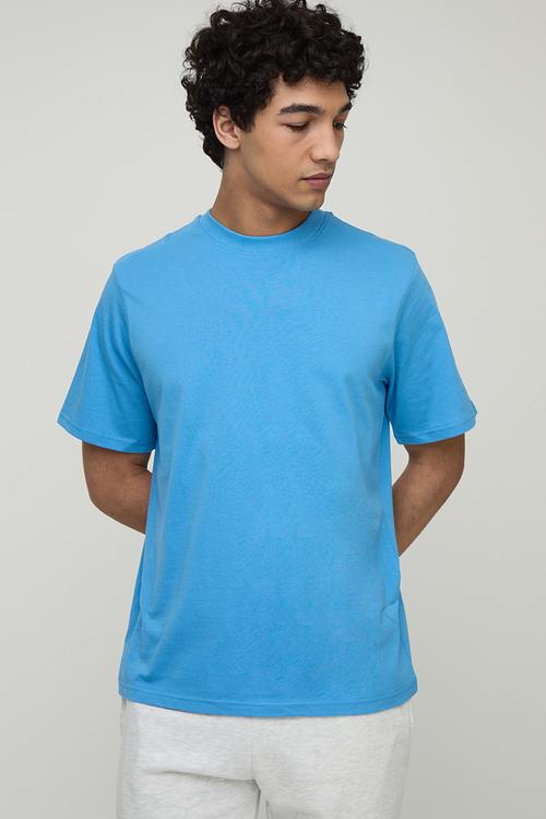 Regular Fit Basic Crew Neck T-shirt - Cobalt
