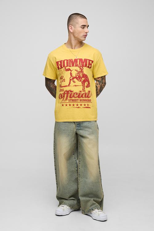 Extreme Baggy Rigid Antique Tinted Washed Jeans - Antique Wash