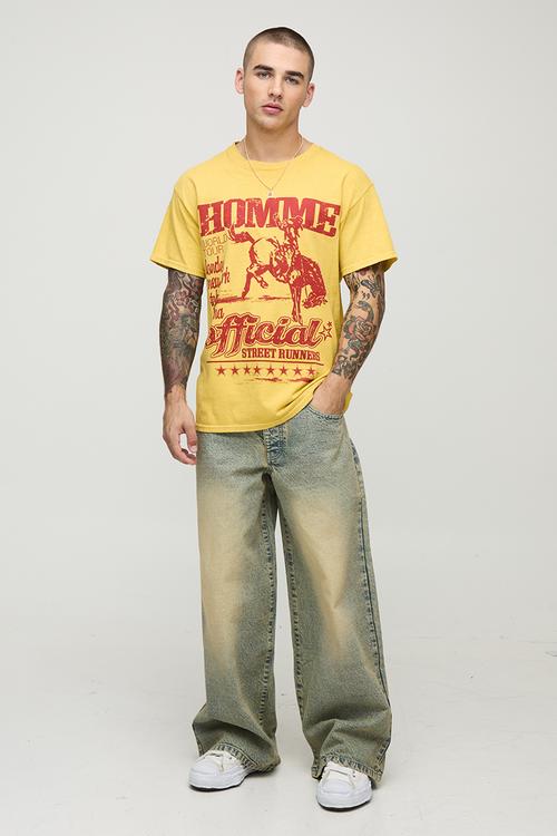 Extreme Baggy Rigid Antique Tinted Washed Jeans - Antique Wash