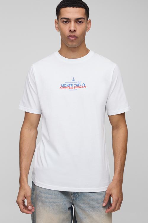 Regular Fit Monte Carlo Nautical T-Shirt - white