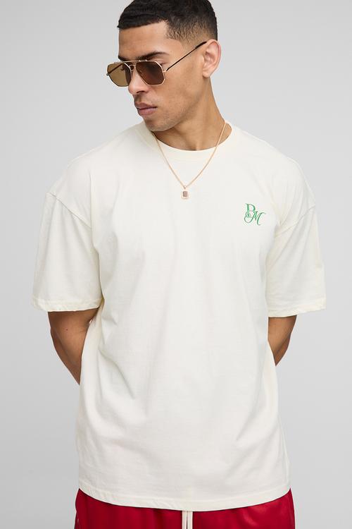 Oversized Vignola Cherry Print T-Shirt - ecru