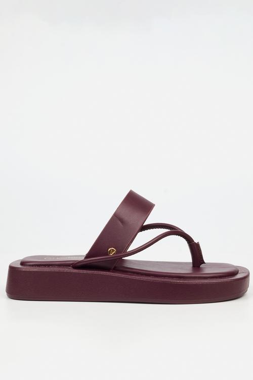 COCONUT 31 Thick Toe Thong Sandal - Plum