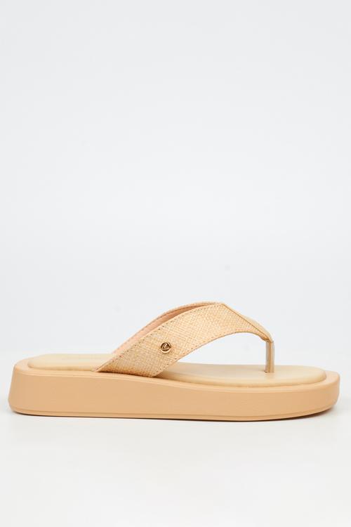 Coconut 30 Thick Raffia Toe Thong Sandal - Natural