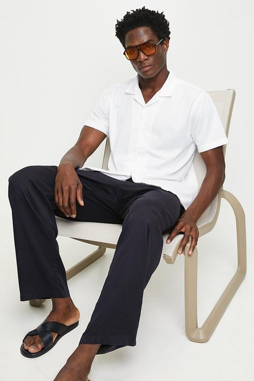 Revere Collar Shirt  - Off White