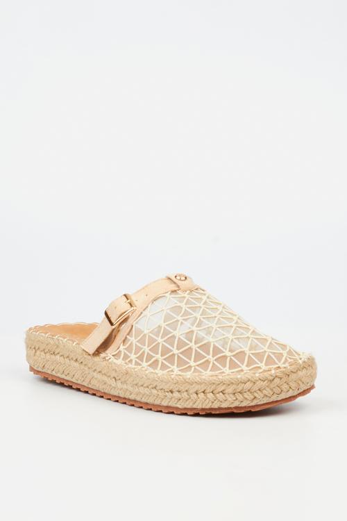 VALLEY 1 Mesh Rope Sandal - Beige