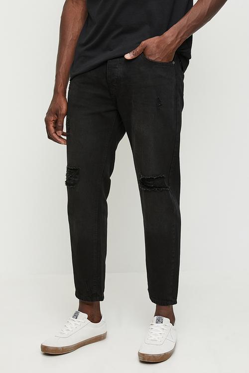 Loose Fit Denim Jean - Charcoal Wash Regular Length