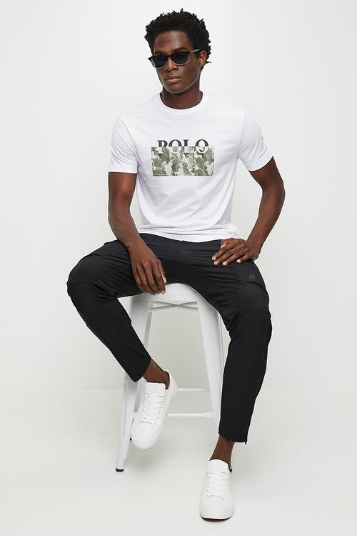 Danny  typography printed T-shirt - white