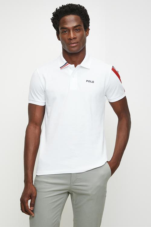 Bronwin active sleeve pony short sleeve golfer - white