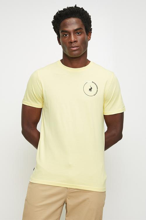 Eli logo short sleeve T-shirt - yellow