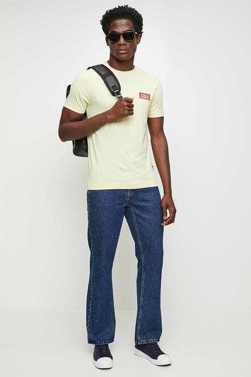 Thabiso  pjc short sleeve block logo tee - lime