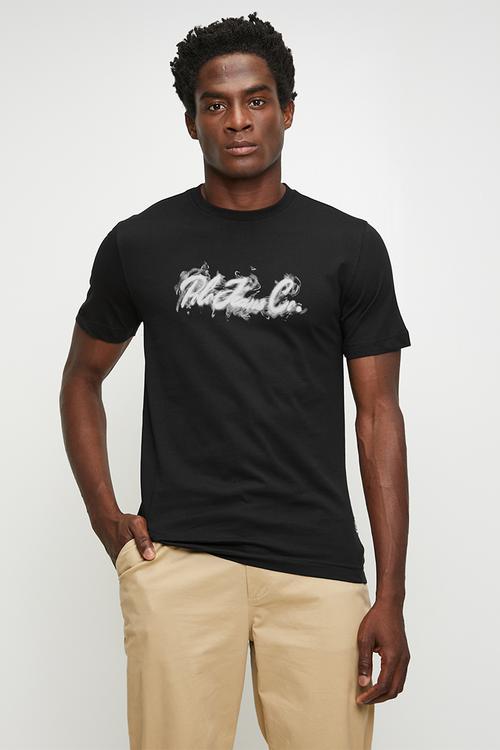 Naledi pjc short sleeve fog logo tee - black