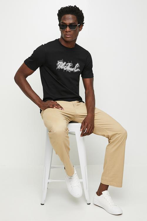Naledi pjc short sleeve fog logo tee - black
