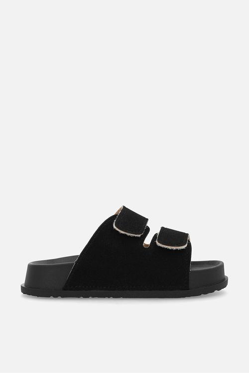 Twin strap slides - black