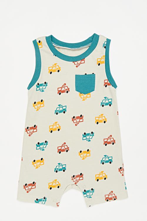 Printed romper - multi