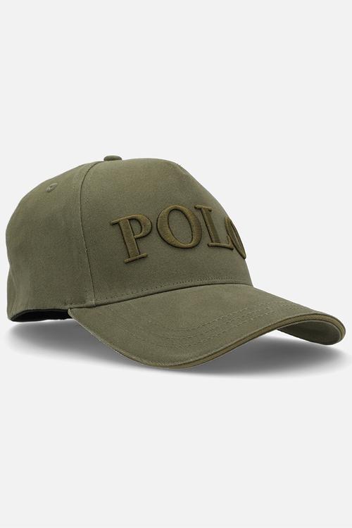 5 Panel Embroidered Polo Peak - Olive
