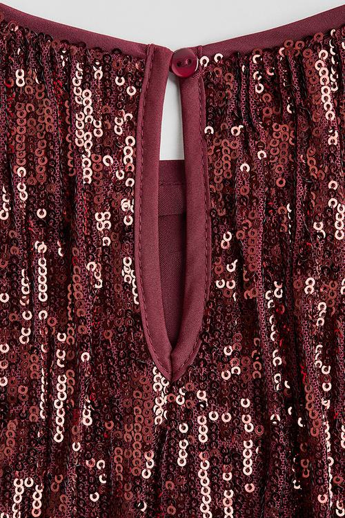 Sequined dress - red