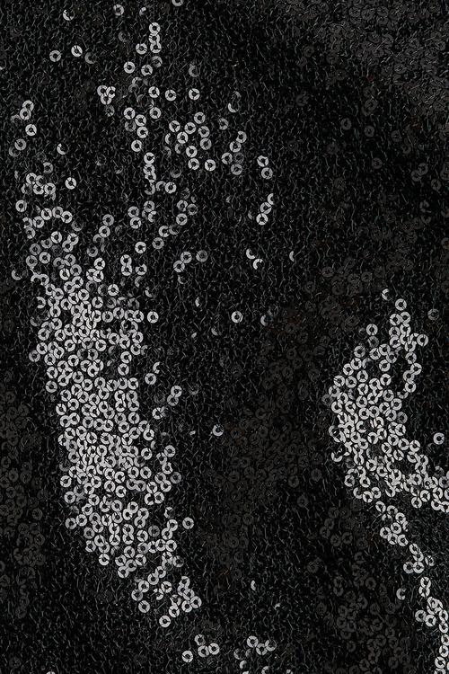 Sequined top - black