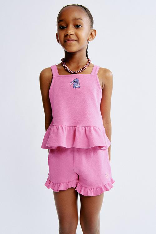 2-piece sweatshirt set - pink/lilo & stitch