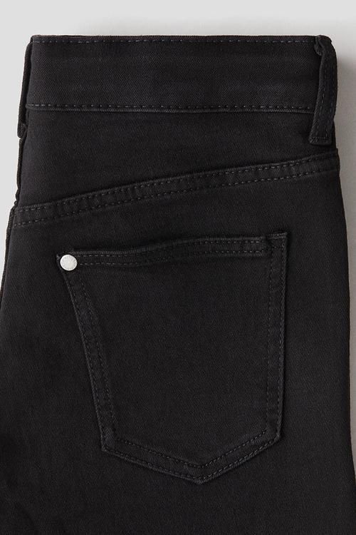 Denim shorts - black