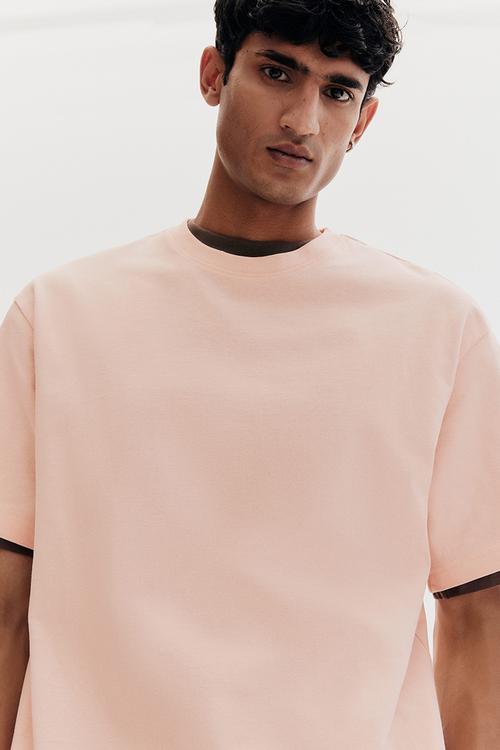 Loose fit t-shirt - peach pink