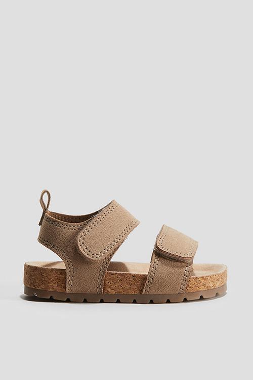 Sandals - dark beige