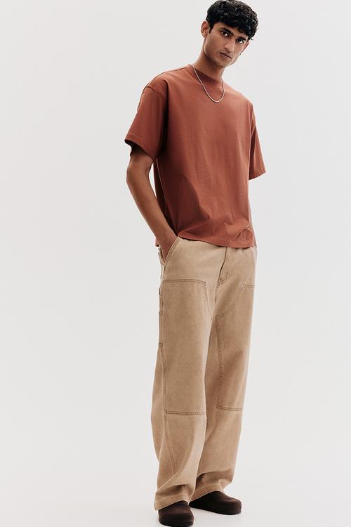 Oversized fit t-shirt - dark orange