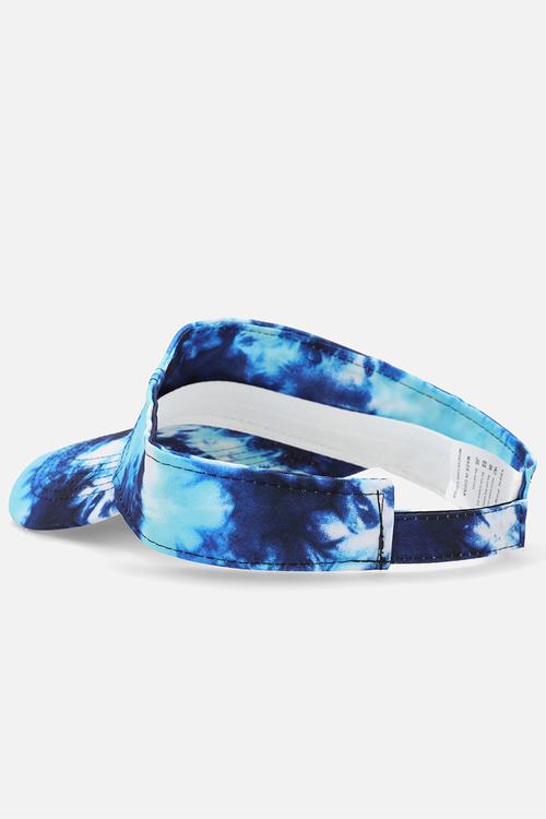 Tie dye visor cap-blue