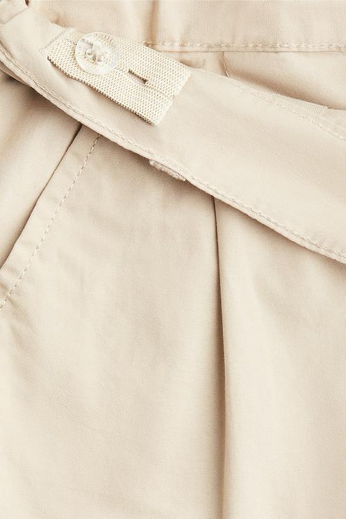 Cotton chino shorts - beige