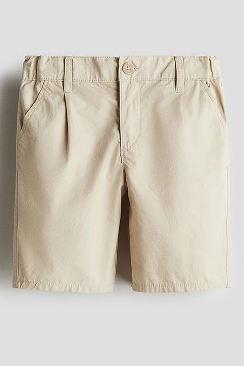 Cotton chino shorts - beige