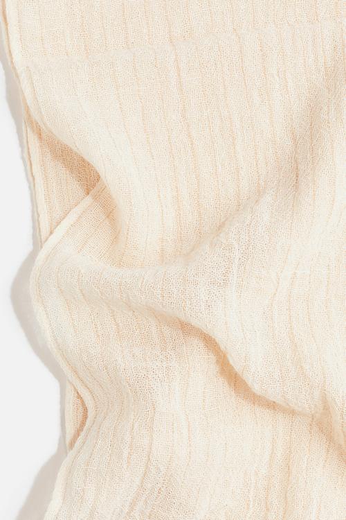Linen-blend shawl - light beige
