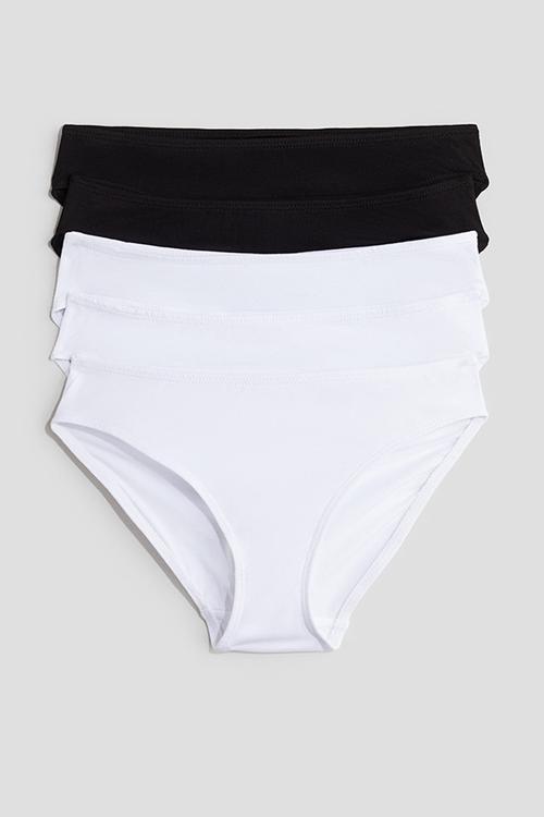 5-pack briefs - black/white