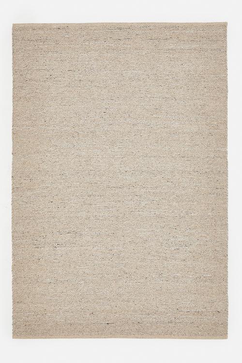 Handwoven Wool Pet Rug - Light Brown