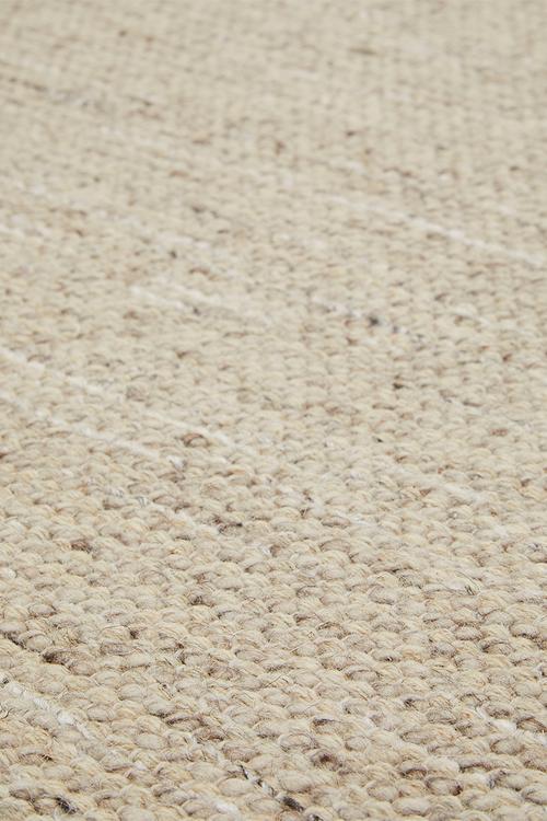 Handwoven Wool Pet Rug - Light Brown