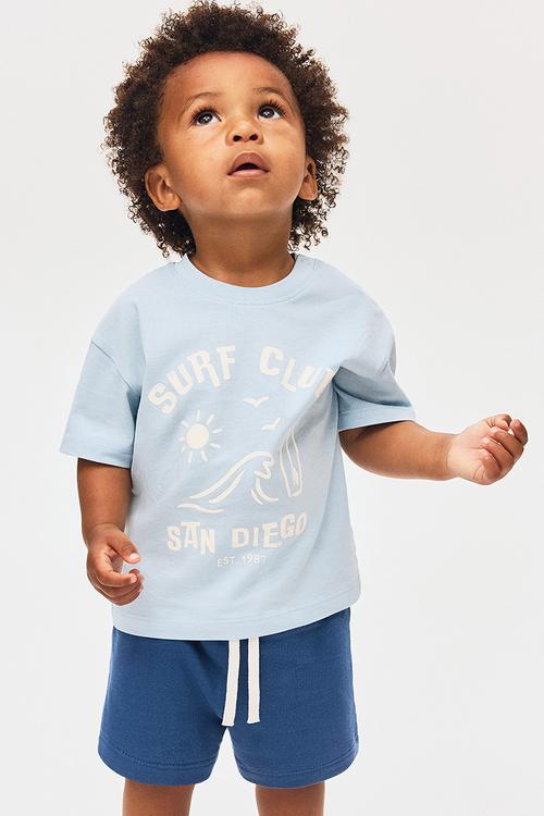 2-piece cotton set - blue/san diego