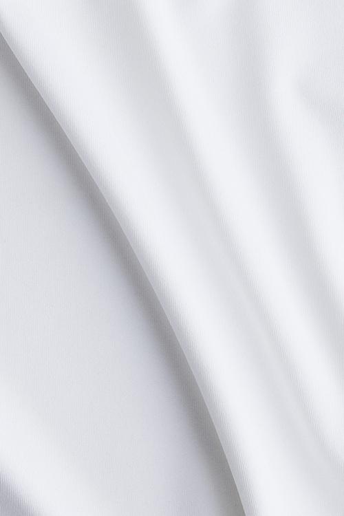 Cap-sleeved microfibre body - white