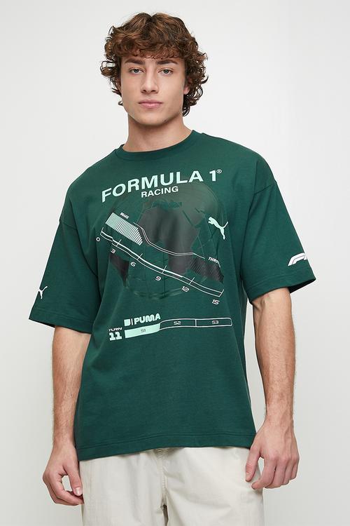 F1 Graphic Tee Relaxed - Green Terrain